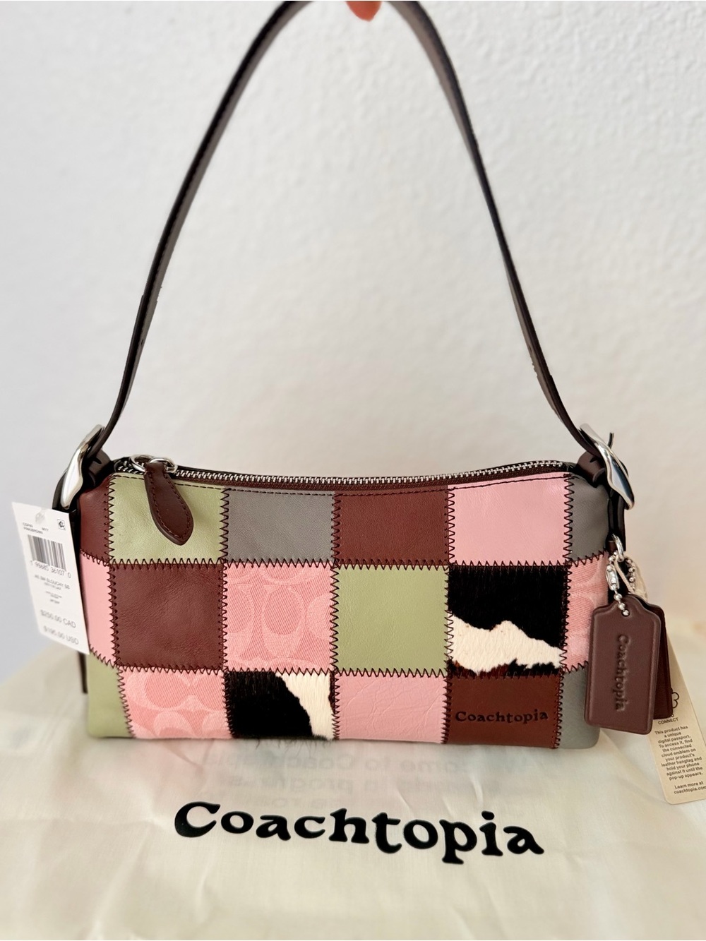 Coachtopia Alter/Ego Pink Patchwork Shoulder Bag CGP69 NWT